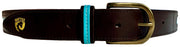 blue stripe leather belt by mackenzie & george for nattily dressed