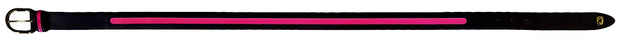 pink stripe leather belt by mackenzie & george for nattily dressed