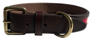 MACKENZIE & GEORGE X NATTILY DRESSED DOG COLLAR RED
