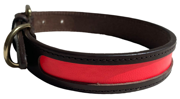 MACKENZIE & GEORGE X NATTILY DRESSED DOG COLLAR CORAL