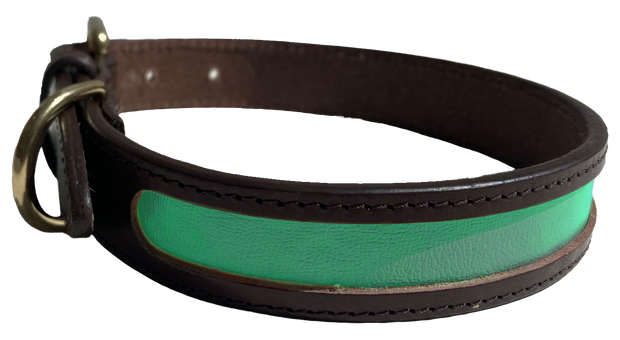 MACKENZIE & GEORGE X NATTILY DRESSED DOG COLLAR MINT GREEN