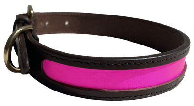 MACKENZIE & GEORGE X NATTILY DRESSED DOG COLLAR PINK