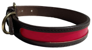 MACKENZIE & GEORGE X NATTILY DRESSED DOG COLLAR RED