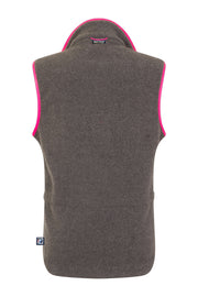 SUMMER OFFER - LADIES FLEECE GILET - GREY/PINK