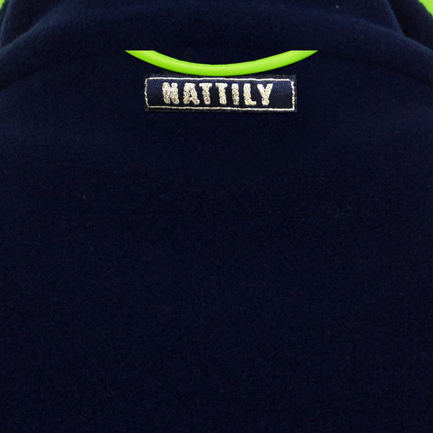 LADIES FLEECE GILET - NAVY/LIME