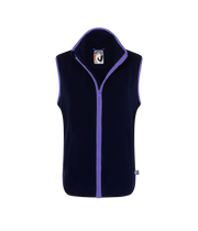 LADIES FLEECE GILET - NAVY/PURPLE