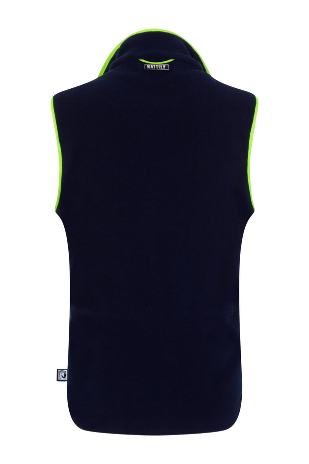 SUMMER OFFER - LADIES FLEECE GILET - NAVY/LIME