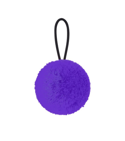 wool pompom purple made in england